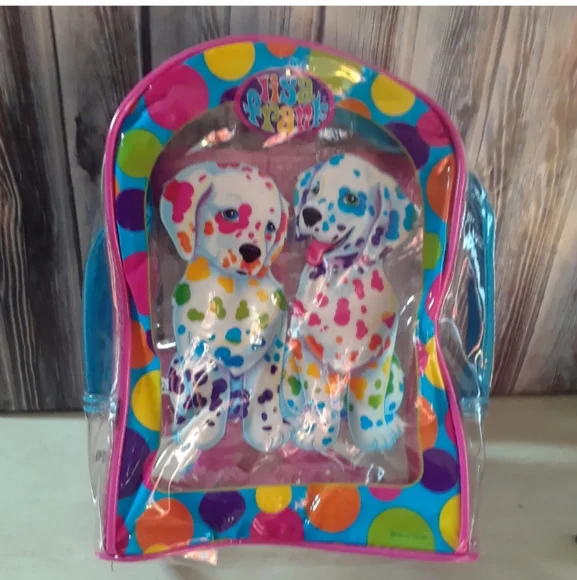 VTG Lisa Frank Spotty & Dotty clear mini backpack RARE Vintage Lisa Frank Spotty & Dotty Clear Vinyl Mini  main image 3